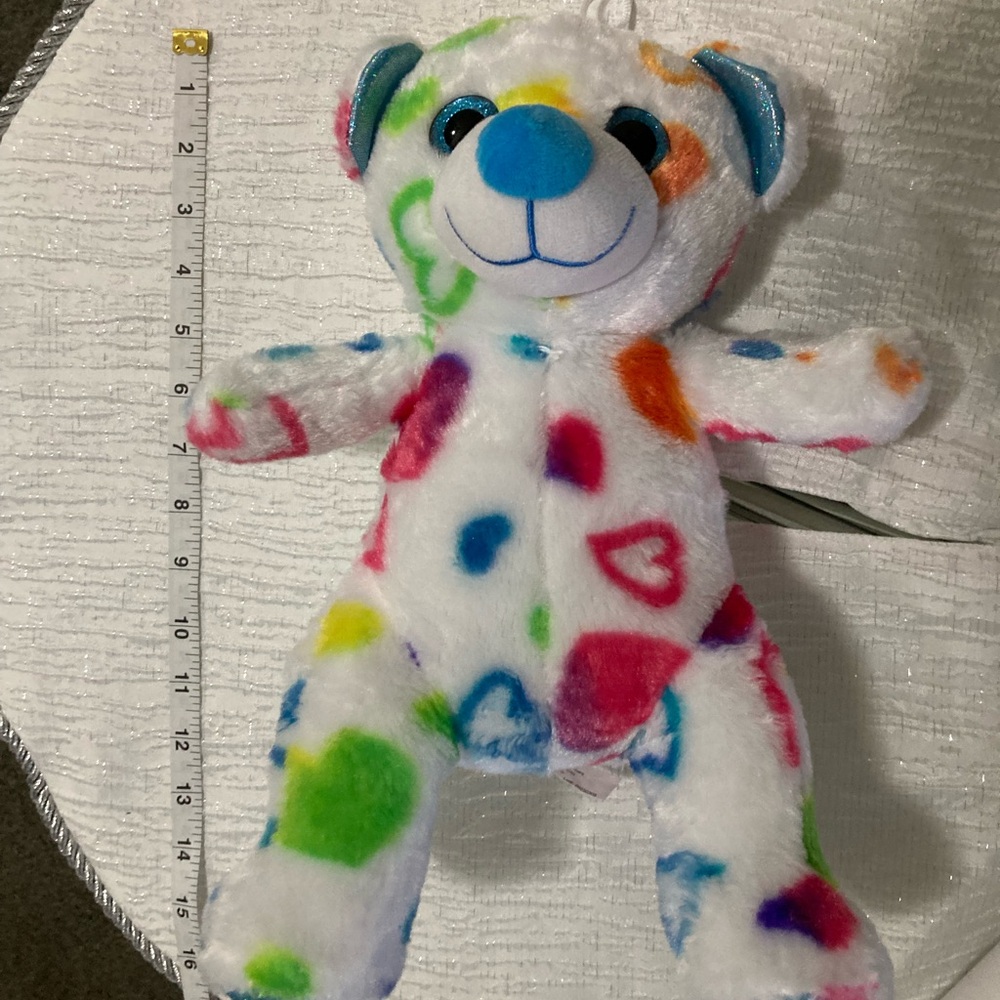 White and Blue Stuffed Animal Plush Toy - Picture 5 of 6